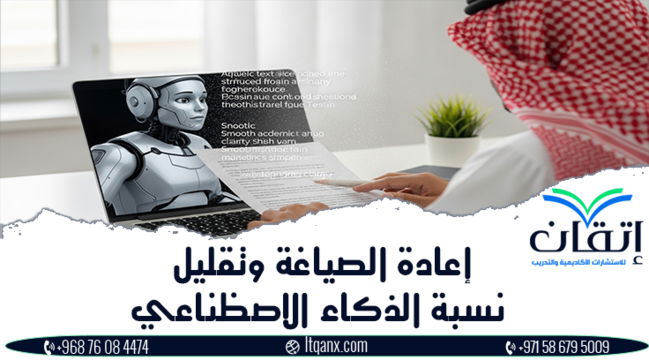 إعادة الصياغة وتقليل نسبة الذكاء الاصطناعي